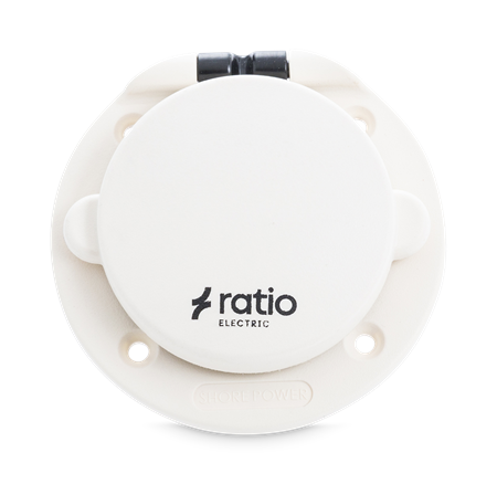 Elintag 16A/250V Vit plast Ratio